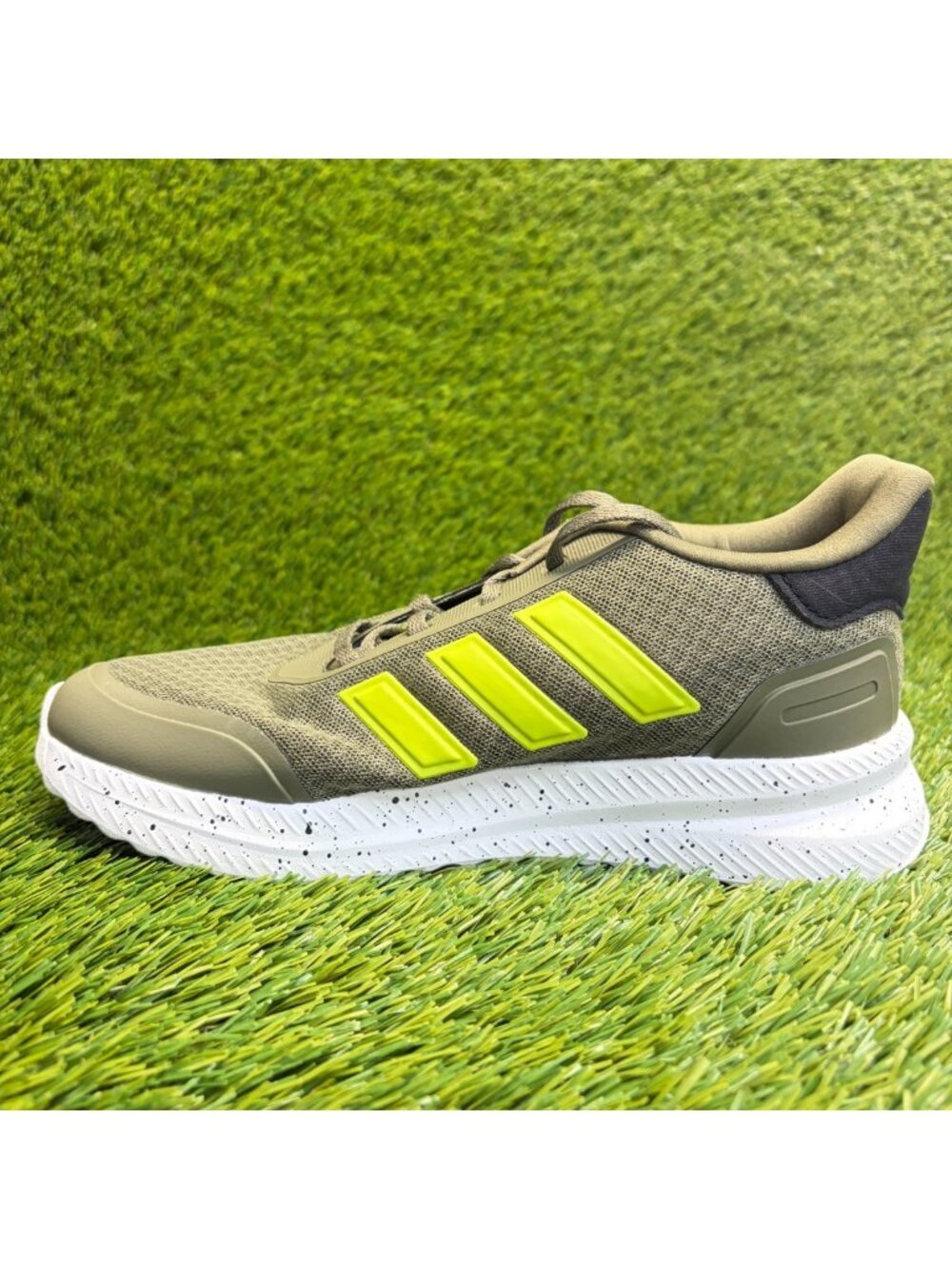 Adidas X_PLRPATH Boys Size 6Y‎ Olive Green White Running Athletic Shoes Sneakers